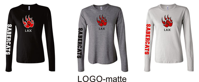 Castle View LAX Ladies Bella Canvas Long Sleeve Tee- 4 Designs