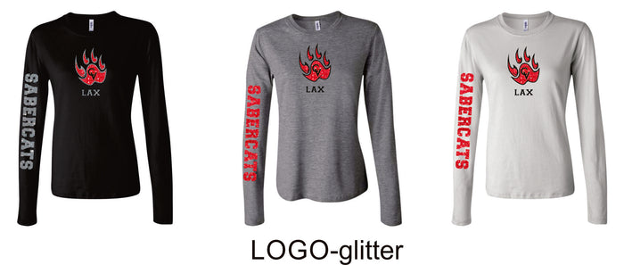 Castle View LAX Ladies Bella Canvas Long Sleeve Tee- 4 Designs