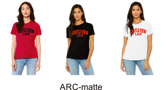 Castle View LAX Ladies Bella Canvas Tee- 4 designs