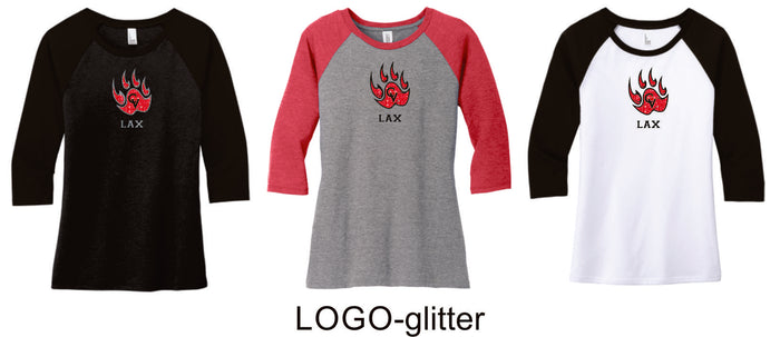 Castle View LAX Ladies Raglan Tee- 4 designs
