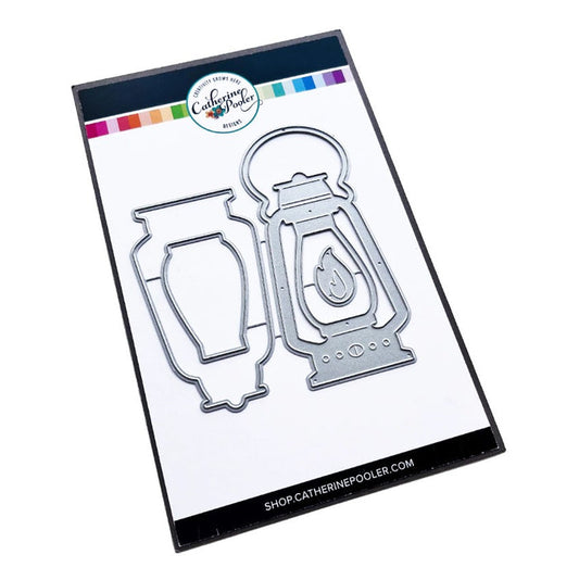 Catherine Pooler - Dies - Camping Lantern. The Summer Nights Collection would be incomplete without a classic Camping Lantern! This die will be great for projects and scrapbook pages as well as light up cards!! Available at Embellish Away located in Bowmanville Ontario Canada.