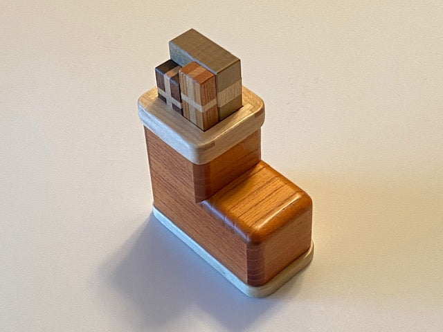Christmas Boots Japanese Secret Puzzle Box by Yasuaki Kikuchi