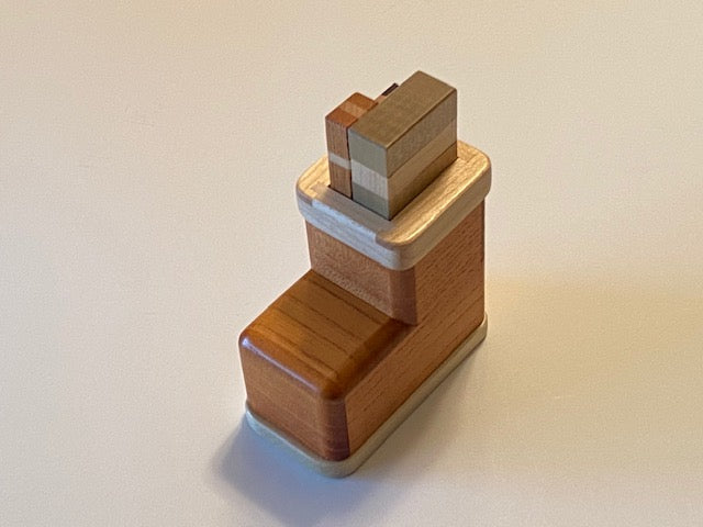 Christmas Boots Japanese Secret Puzzle Box by Yasuaki Kikuchi