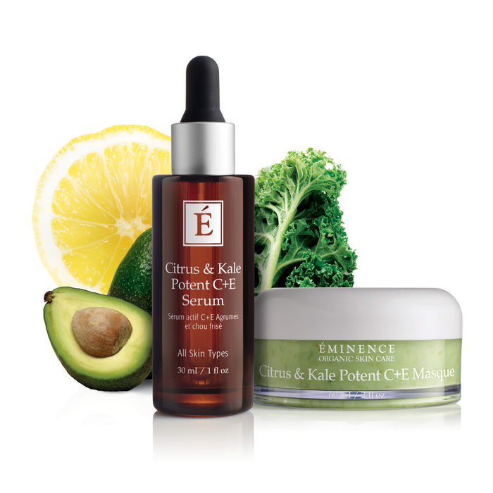 Eminence Citrus & Kale Potent C+E Collection Group Photo