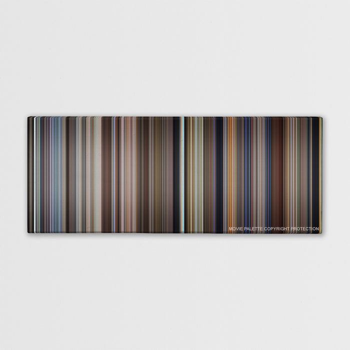 City of Angels color palette canvas print: thousands of thin vertical stripes of color
