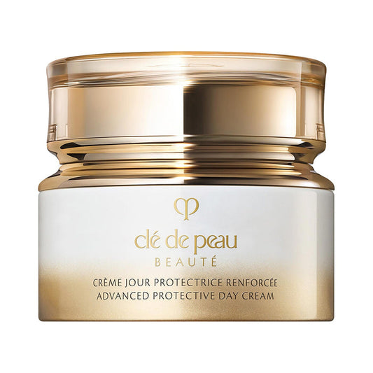 Clé de Peau Beauté Advanced Protective Day Cream in 50ml jar, featuring smooth, luxurious skincare texture and elegant packaging.