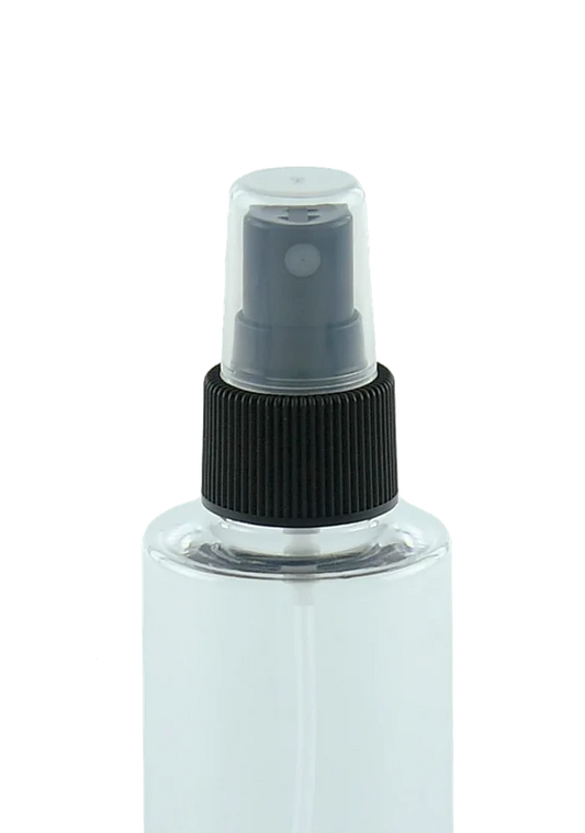 CLEARANCE Black Atomiser / Spritzer - Fine Mist Spray - Ribbed - 24mm (24/410) (Carton of 1000)