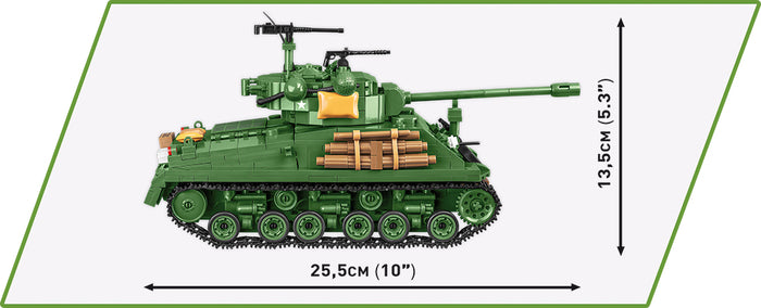 COBI 2533-M4A3E8 Sherman (Easy Eight)- 725 brick medium tank(745PCS)