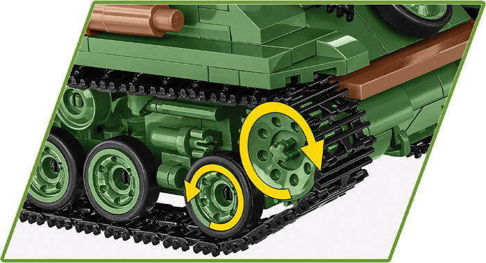 COBI 2533-M4A3E8 Sherman (Easy Eight)- 725 brick medium tank(745PCS)