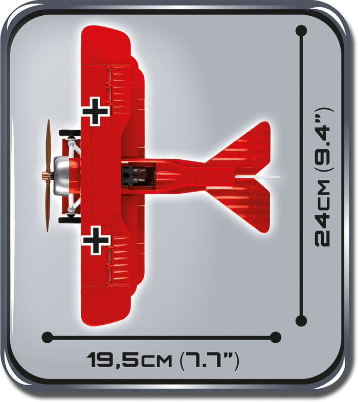 Cobi-2974 -Fokker DR 1-fighter aircraft WWI  (175pcs)