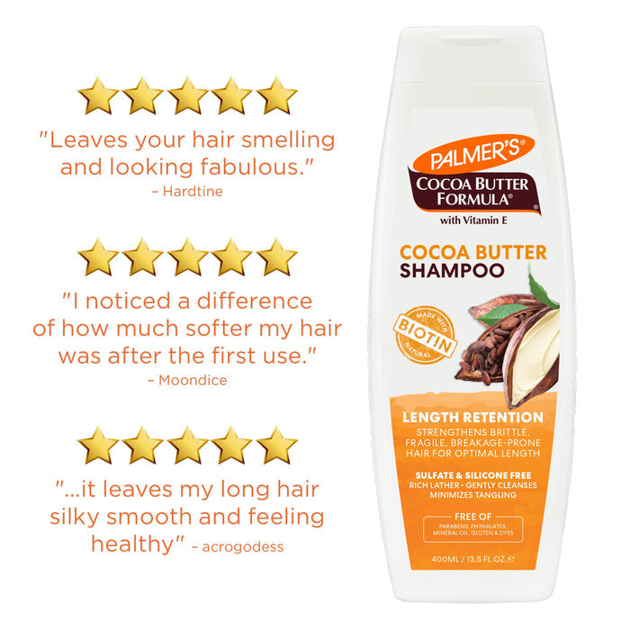 Cocoa Butter & Biotin Length Retention Shampoo 400ml
