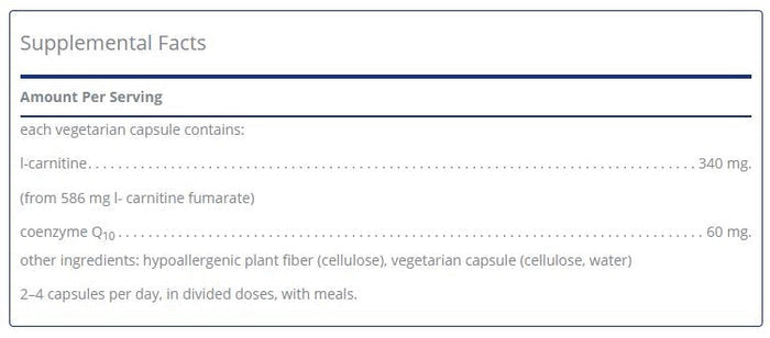 CoQ10 l-Carnitine Fumarate by Pure Encapsulations