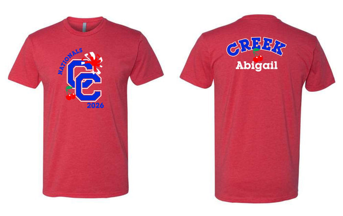 Creek Poms 2026 CC Tee- matte and glitter