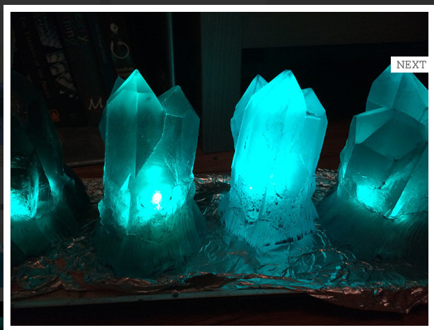 CRYSTAL CHUNK LED LIGHT- DARK PURPLE