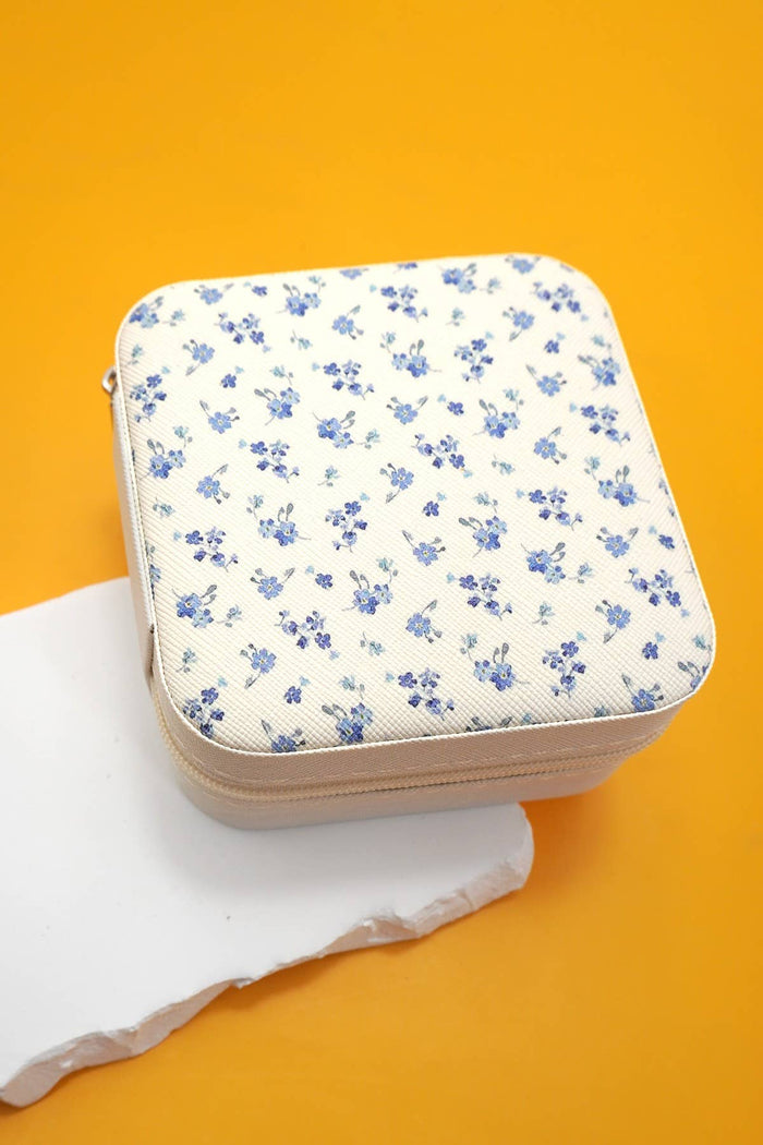 DESIGNED JEWELRY ORGANIZER TRAVEL BOX CASE |BOW LT PINK
