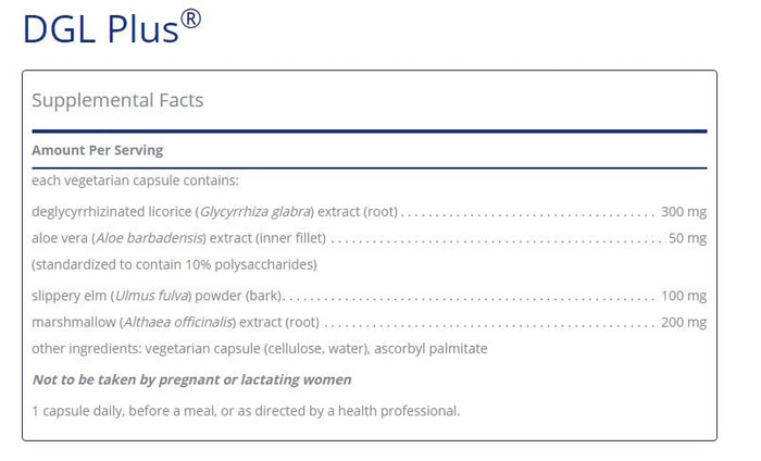 DGL Plus 60 capsules by Pure Encapsulations