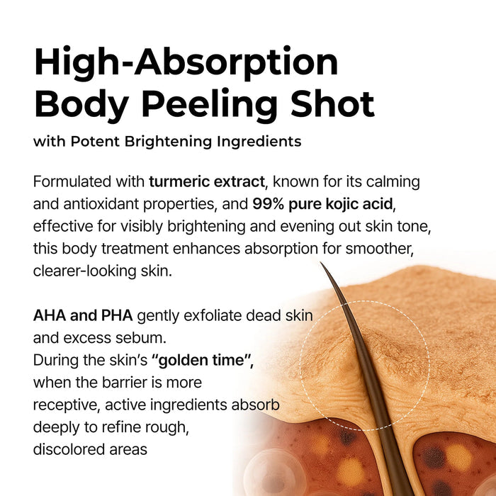 Dr. Melaxin Peel Shot Exfolierande Kojic Acid Gurkmeja Spray