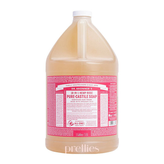 Dr.Bronner's 18-IN-1 Organic Rose Liquid Soap (1gal) 3.8L