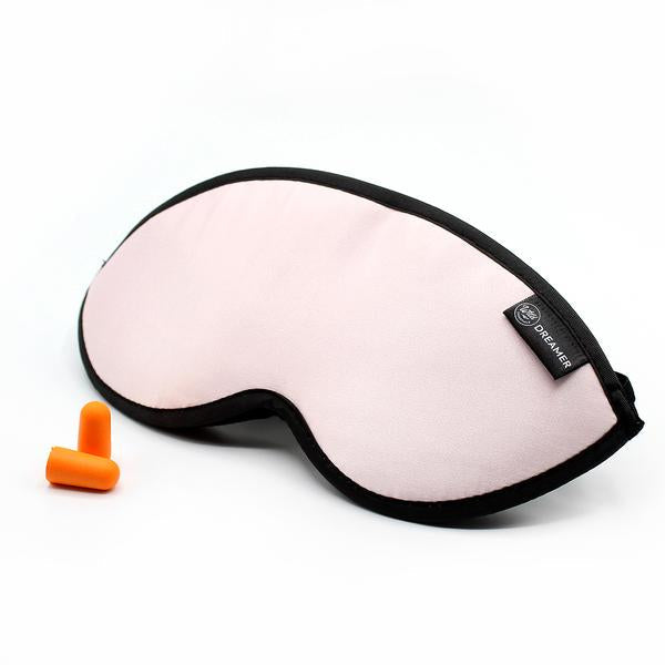 Luxury Pink Dreamer Sleep Mask with earplugs