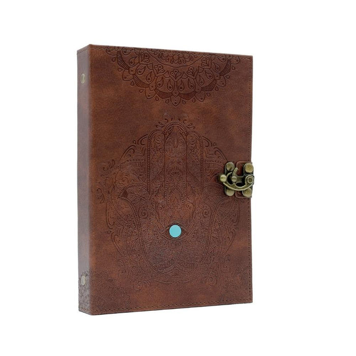 Earths Elements Brown Hamsa Journal