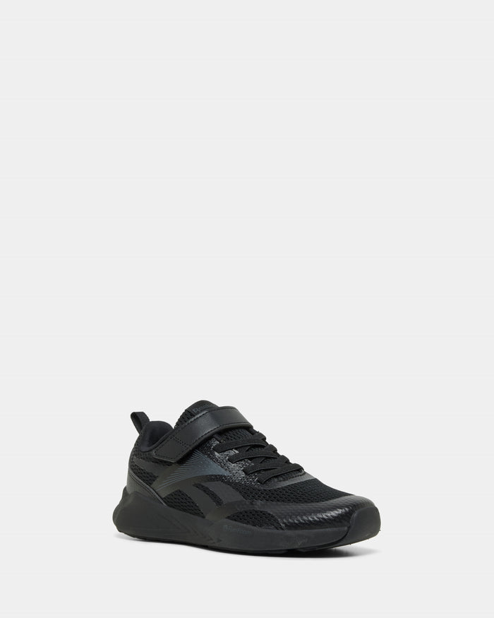 Energen Run Elastic Lace &amp; Top Black/Black/Grey 6