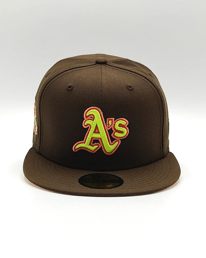 Exclusiva New Era 59Fifty Parks The Woods Oakland Athletics Battle of the Bay Patch Hat - Marron