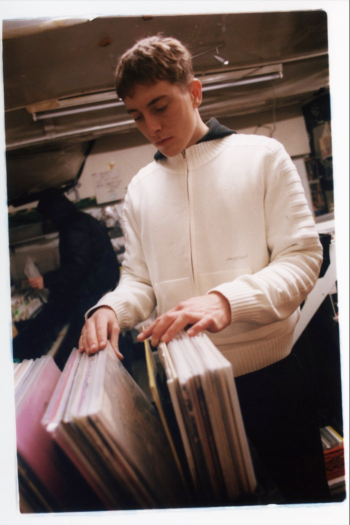 Faldo Knitted Full-Zip (Cream)