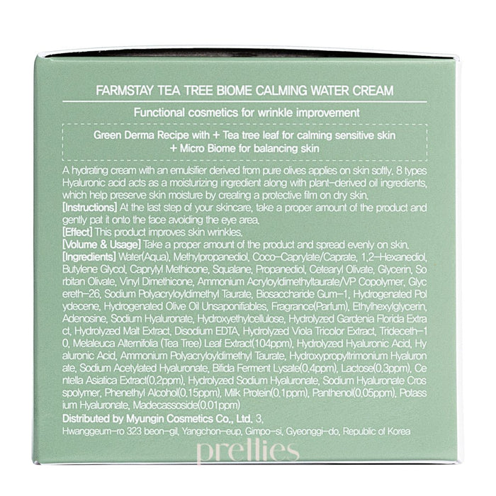 Farmstay Tea Tree Biome Calming Water Cream 80ml