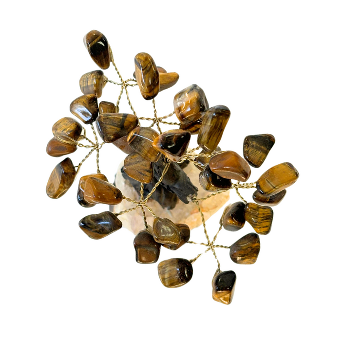 Feng Shui Tigers Eye Crystal Tree