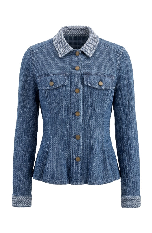 Fit & Flare Jacket | Blue Doris