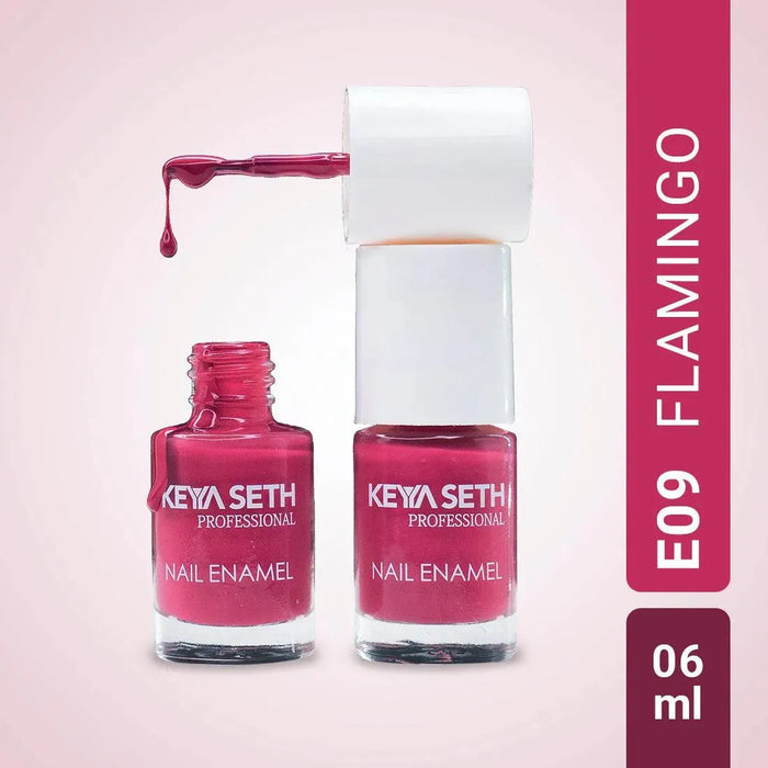 Flamingo + Aquatica Long Wear Nail Enamel Enriched with Vitamin E & Argan Oil - Keya Seth Aromatherapy