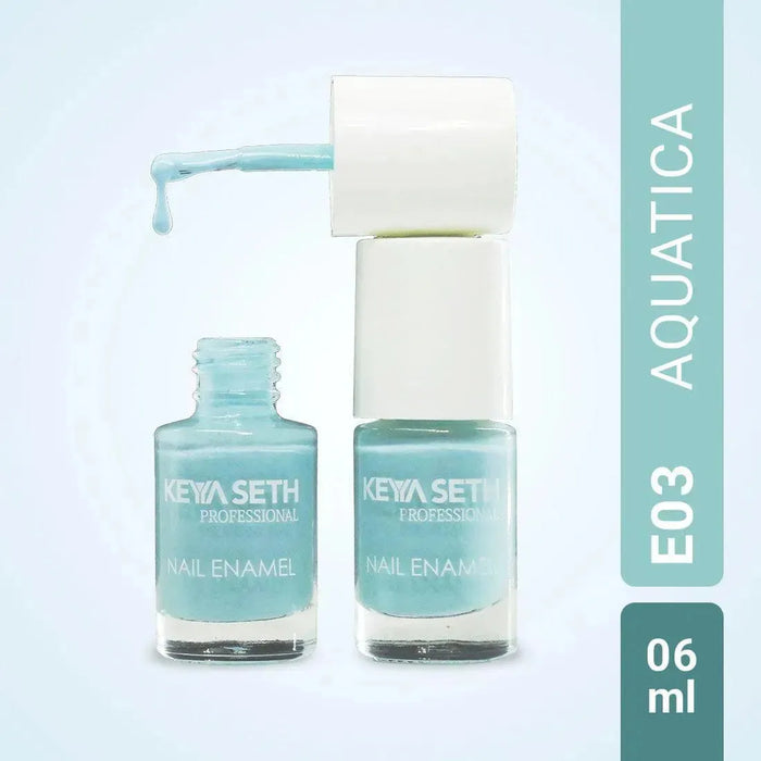 Flamingo + Aquatica Long Wear Nail Enamel Enriched with Vitamin E & Argan Oil - Keya Seth Aromatherapy