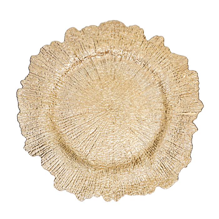 Gold Starburst 14" Charger Plate