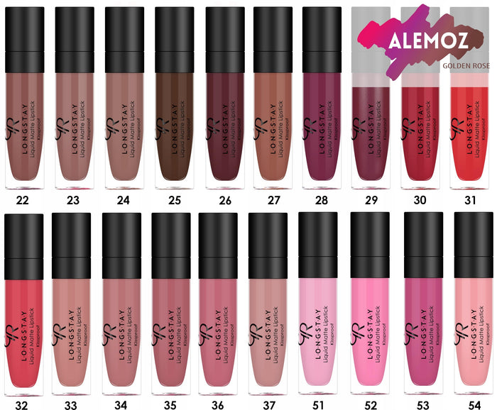 Golden Rose Matte Lipkit Rose Taupe - Long-Lasting Liquid Matte Lipstick & Lipliner Set