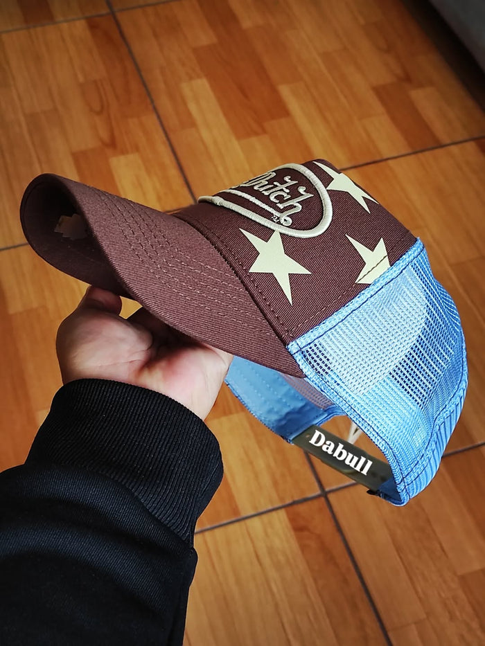 Gorra Con Dutch star ⭐️ brown Trucker