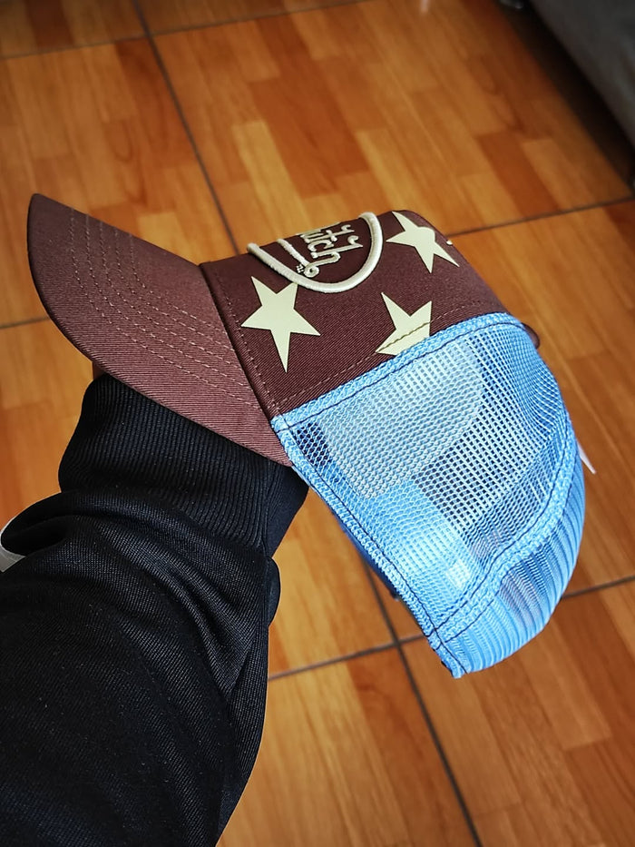 Gorra Con Dutch star ⭐️ brown Trucker