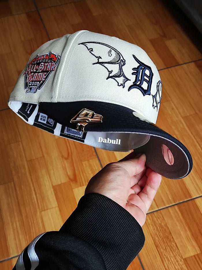 Gorra Detroit Tigers MLB Team Wings 59FIFTY Fitted Beige Claro