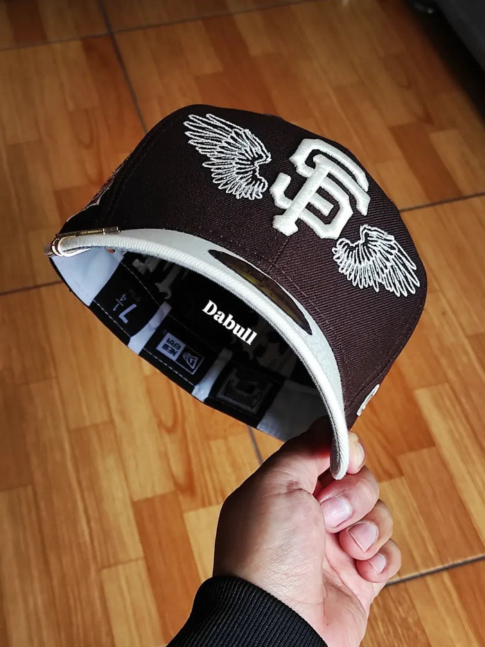 Gorra San Francisco Giants MLB Team Wings 59FIFTY Fitted Marrón Oscuro
