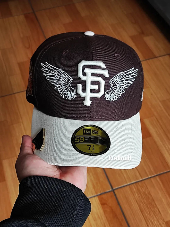 Gorra San Francisco Giants MLB Team Wings 59FIFTY Fitted Marrón Oscuro