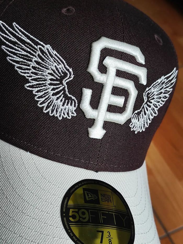 Gorra San Francisco Giants MLB Team Wings 59FIFTY Fitted Marrón Oscuro