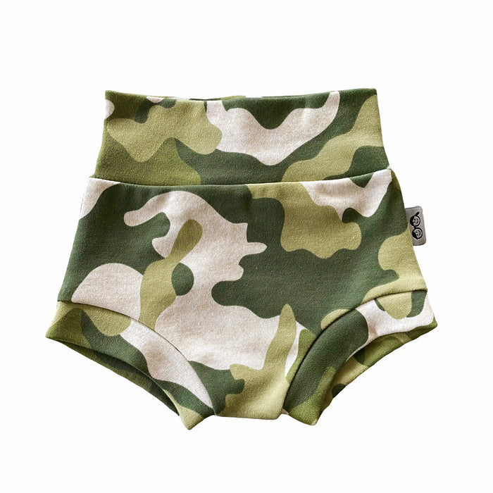 Green Camouflage Bummies and/or Headbands