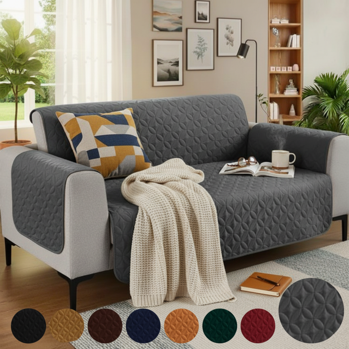 Grey Ultrasonic Sofa Cover