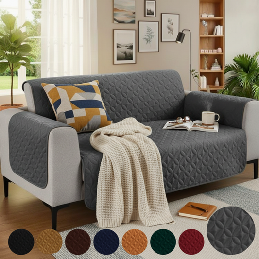 Grey Ultrasonic Sofa Cover
