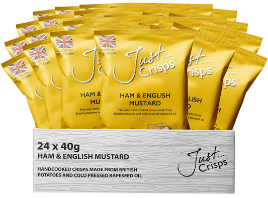 Ham & English Mustard Crisps 40g (Case of 24)