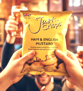 Ham & English Mustard Crisps 40g (Case of 24)
