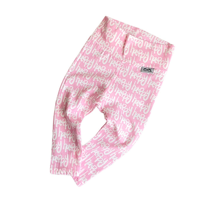 Happy Pink Leggings and/or Beanie Knot Hat