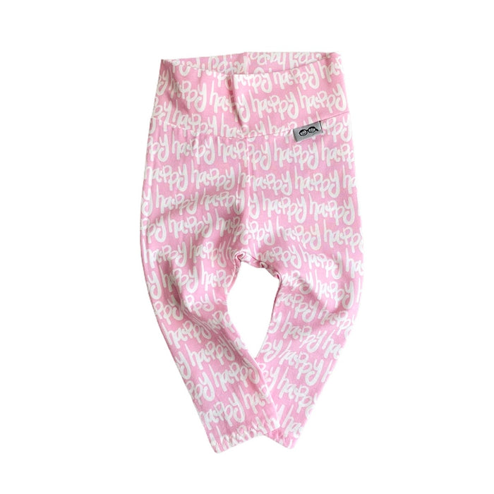 Happy Pink Leggings and/or Beanie Knot Hat