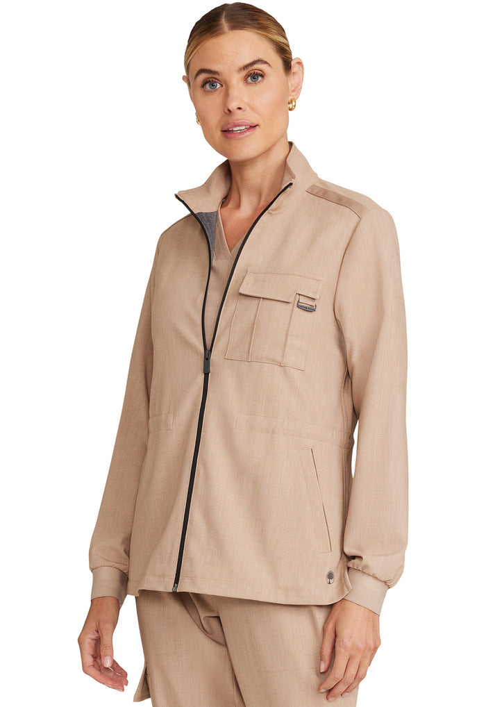Healing Hands Quest Zip Front Utility Scrub Jacket