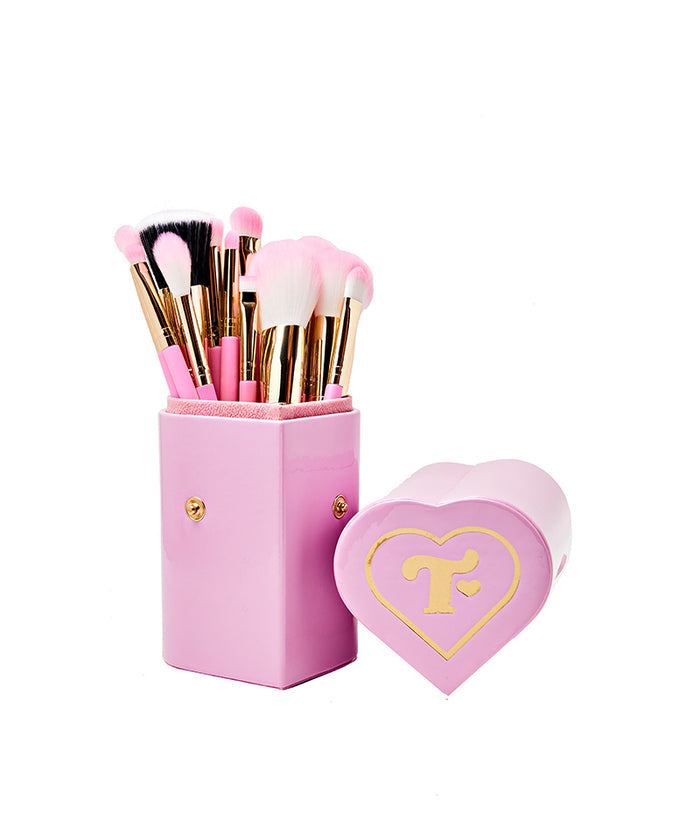 Heart Brush Holder Makeup Brushes - Trixie Cosmetics