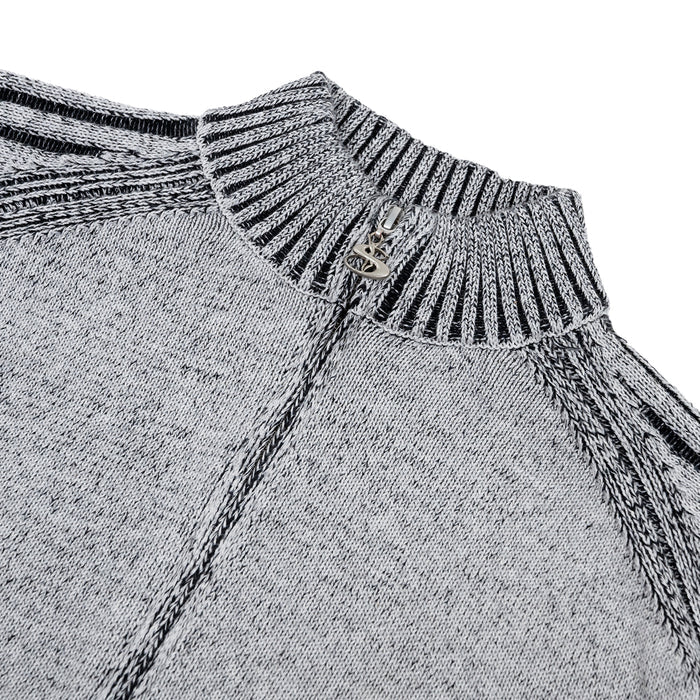 Heathered Phantasy Full-Zip (Stone/Black)